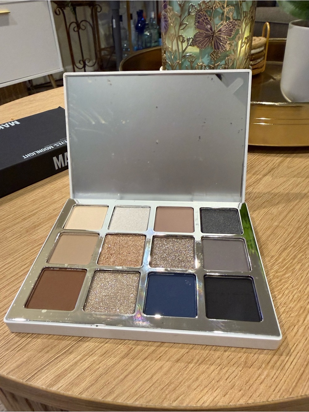 Makeup By Mario Neutral & Navy 12-Color Eyeshadow Palette